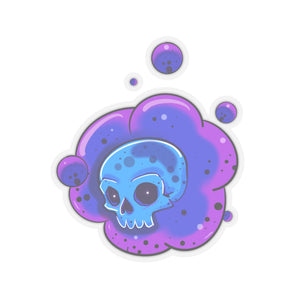 Bubble Skull Sticker