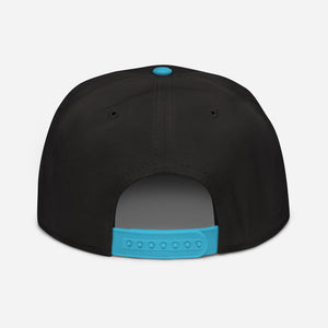 Melvin Troy Skull Snapback Hat (Blue)