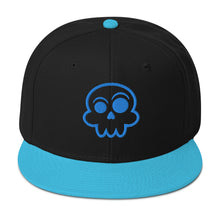 Load image into Gallery viewer, Melvin Troy Skull Snapback Hat (Blue)
