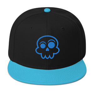 Melvin Troy Skull Snapback Hat (Blue)