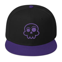 Load image into Gallery viewer, Melvin Troy Skull Snapback Hat (Purple)
